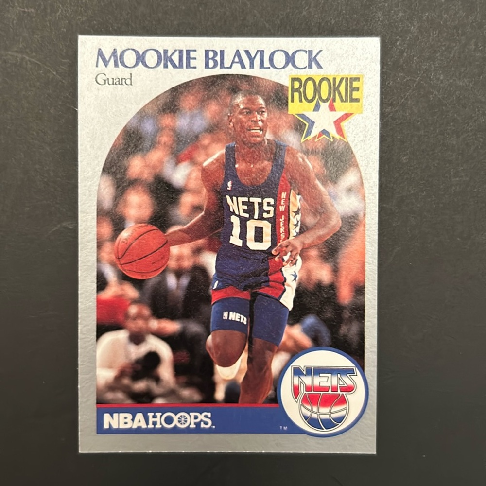 🏀3/$10. Bundle & Save. Mookie Baylock. Rookie Card. 1990 NBA Hoops. Card # 193